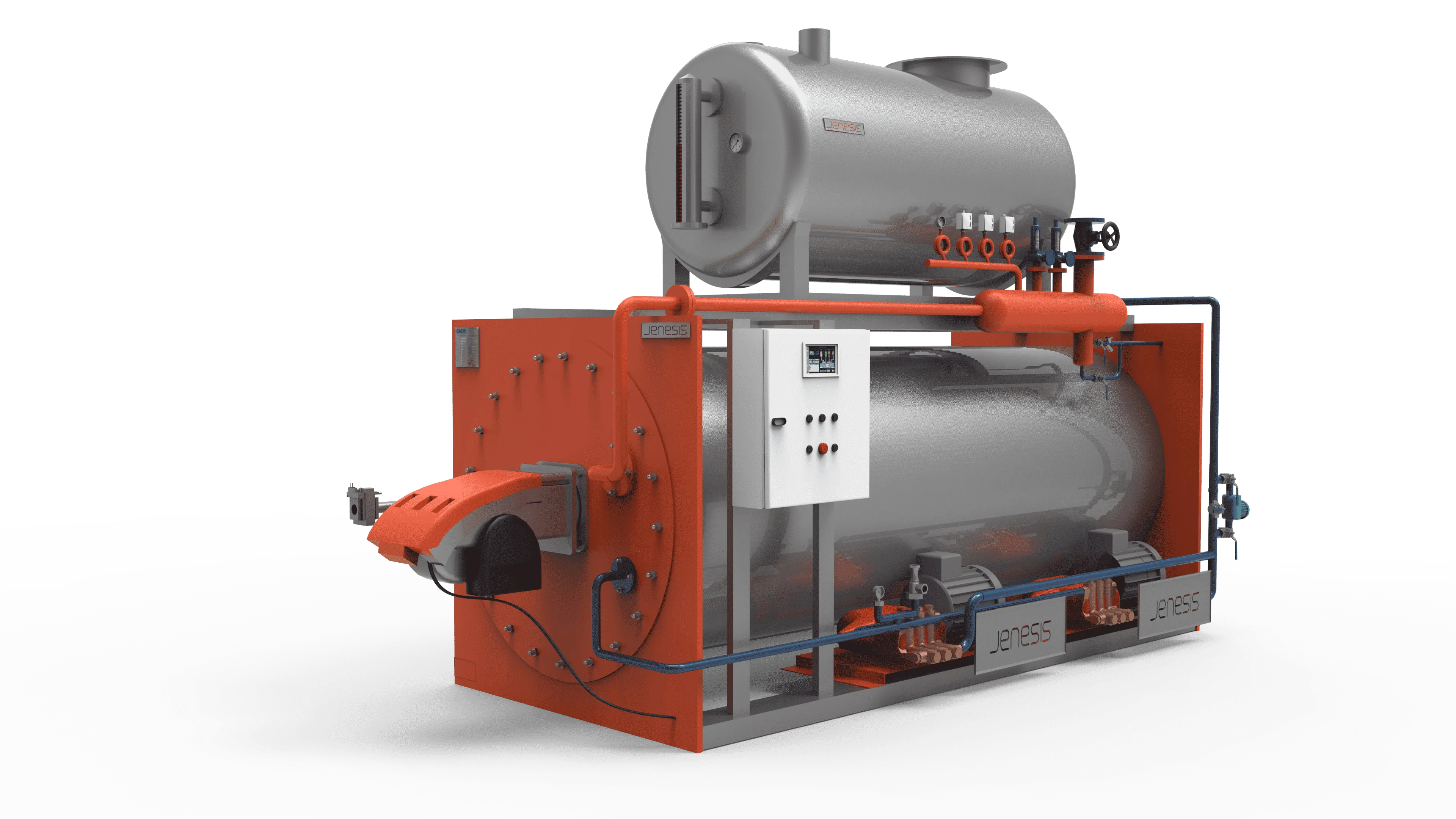 Jenesis Yatık Tip Buhar Jeneratörü - Ölçüler